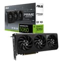 ASUS Prime NVIDIA GeForce RTX 5060 OC Edition, Graphics Card 8GB GDDR7, 128 Bit, PCIe 5.0, 3 Axial-Tech Fans, 1 HDMI 2.1, 3 DisplayPort 2.1, GPU Tweak III, Black, PRIME-RTX5060-O8G - 1