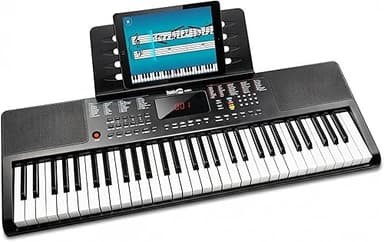 Clavier compact RockJam 61 touches avec pupitre, alimenta…