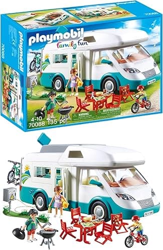 Playmobil 70088 Family Fun Family Camper, outdoor camping…