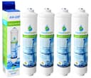 4x AquaHouse AH-UIF filtre à eau compatible pour réfrigérateur Samsung DA29-10105J, LG 5231JA2010B, Haier 0060823485A (avec filtres externes uniquement) - 1