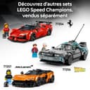 LEGO Speed Champions Bugatti Vision GT Hyper Sports Car Toy - Model Kit w/a Collectible Driver Minifigure - Gaming Gift Idea for 9+ Year Old Boys & Motorsport Fans - 77253 - 7