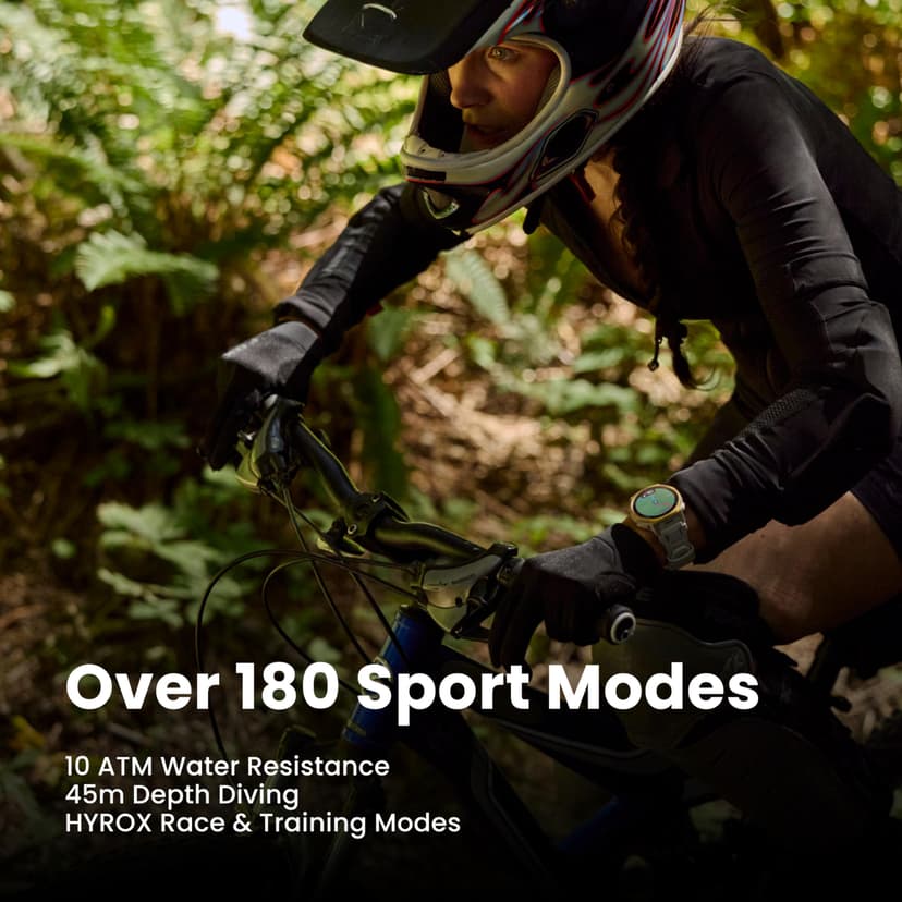 Amazfit T-Rex 3 Pro Outdoor Smart Watch 44mm Sapphire AMOLED Display with Flashlight, Ti Bezel, Dual Band GPS, Offline Maps, 17 Days Battery, 10 ATM, 180+ Sports Mode for Android & iPhone, Arctic Gold - 6