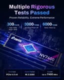 BIWIN Black Opal NV7400 1TB SSD, up to 7450MB/s Read Speed Gen4x4 NVMe M.2 2280, Internal PCIe 4.0 Solid State Drive for Gaming, PS5 Ready, Laptop and Desktop - 6