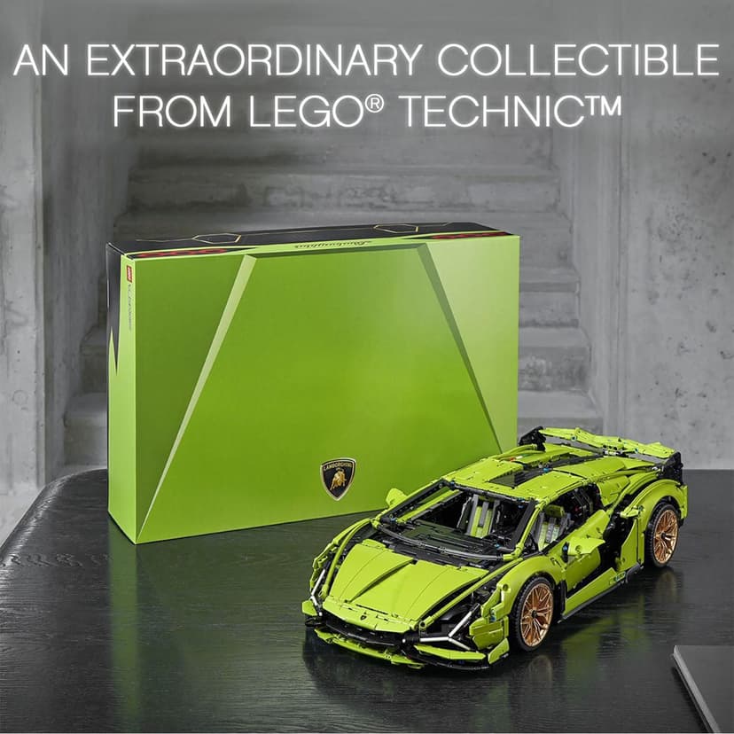 LEGO Technic Lamborghini Sián FKP 37 Race Car Model Building Kit for Adults, Idea for Men and Women, Advanced Collectible Set 42115 - 6