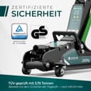 Hydraulische autokrik 2,5T - TÜV gecertificeerd - 85-380mm hefhoogte - incl. 2 rubberen pads - manoeuvreerkrik perfect voor de thuiswerkplaats - 2