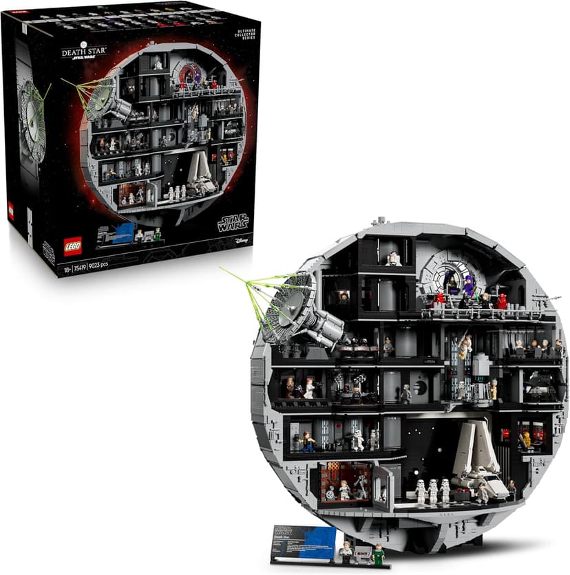 LEGO Star Wars 75419 Death Star Building Set for Adults - Interactive UCS Display Model Kit with 36 Minifigures incl. Luke Skywalker, Han Solo & Darth Vader - Collectible Gift for A New Hope Fans - 1