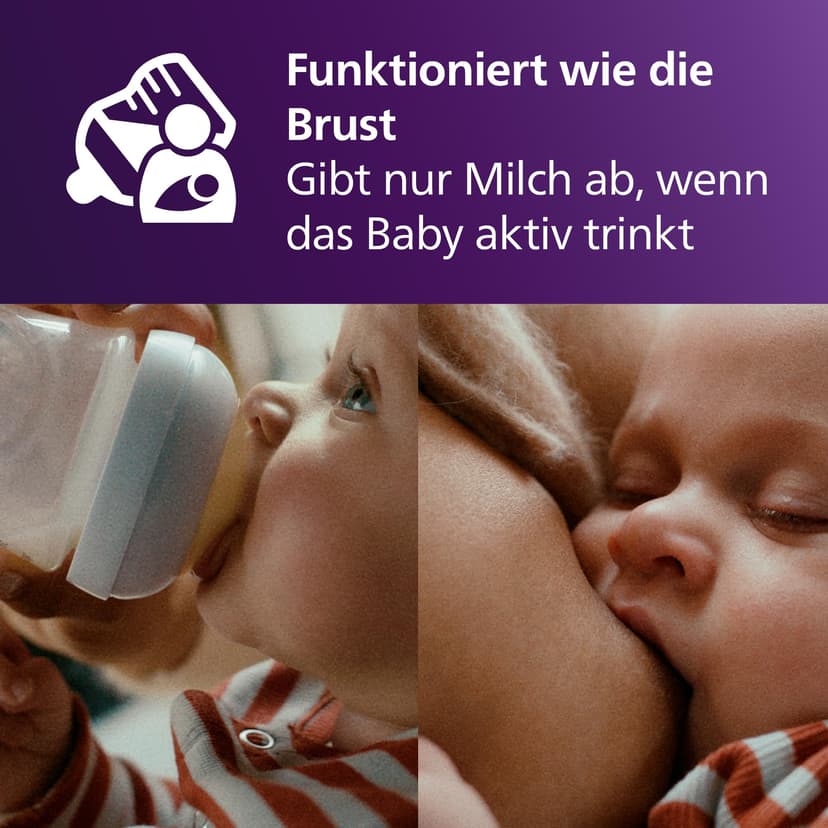 Philips Avent - Biberons à Réponse Naturelle de 260 ml sans BPA, pour les bébés de 1 mois et +, Lot de 3 (modèle SCY903/03) - 3