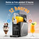 Machine à granita – 2,5 L slushie pour la maison, avec écran LED, 6 programmes préréglés pour crème glacée, margaritas, frappés, milkshakes, nettoyage automatique, sans glace (Black) - 6