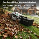 Mowrator Remote Control Lawn Mower S1 4WD 56V12Ah, Multi-Functions RC Lawn Mower with 1.5-4.3 Inch Cutting Height 21 Inch Cutting Width for 75% Slope(37°) for Mowing 0.75 Acres - 4