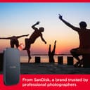 SANDISK Portable SSD 1TB (Read speeds up to 800 MB/s, USB 3.2 Gen 2, USB-C, NVMe Solid State Performance, Updated firmware, fastening loop made of durable rubber) Black - 6