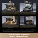 DREAME L40s Pro Ultra Robot Aspirateur, 19 000 Pa, Brosse Double HyperStream, Franchit 4 cm, Brosse latérale extensible et relevable, Nettoyage à la serpillière à l'eau chaude à 75°C,Auto-nettoyant3.0 - 7