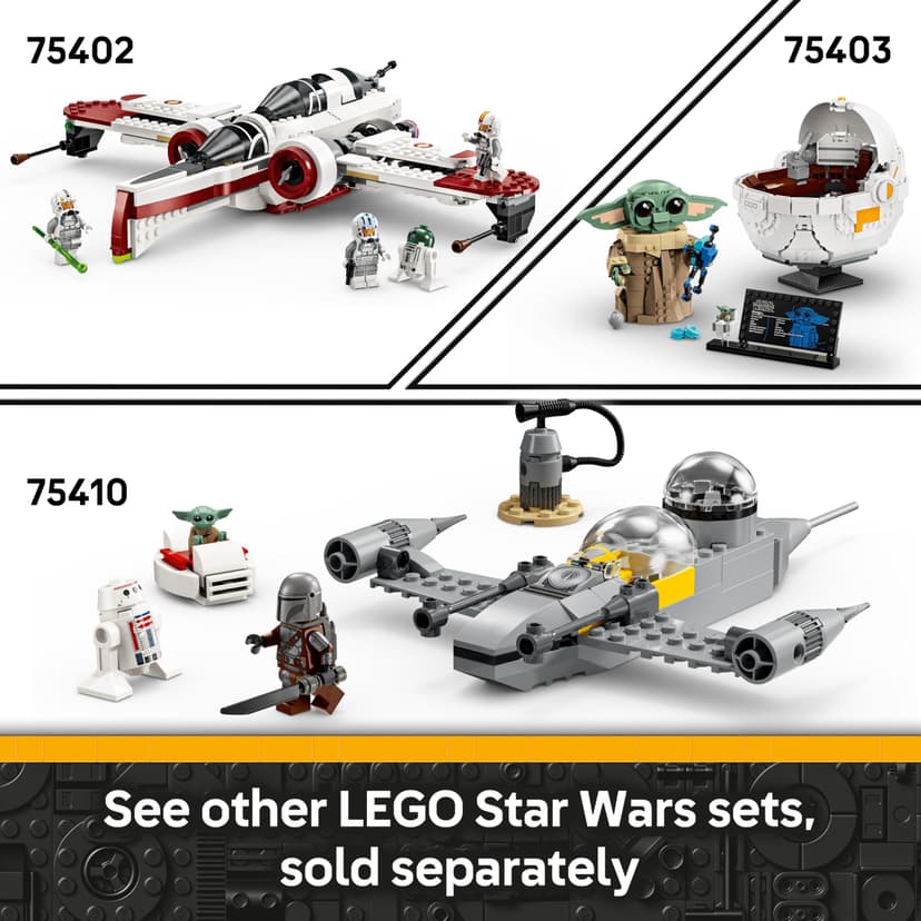 LEGO Star Wars Ahsoka’s Jedi Interceptor Building Toy Features 2 Minifigures with Lightsabers Incl. Anakin Skywalker, plus an R7-A7 Droid Figure for The Clone Wars Fans, 8+ Year Old Boys & Girls 75401 - 7