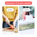 Fullstar Coupe Legumes Multifonctions et Mandoline - Trancheur ou Découpe Cube Oignons Carottes Concombres Frites Fruits - Rapeuse Legume et Fromage - Cuisine Accessoires (Compact 6-en-1 Blanc) - 3