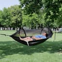 Night Cat Hammock Tent with Mosquito Net Waterproof Rainfly for 1 Person Hiking Camping in Garden Backyard Wild - 2