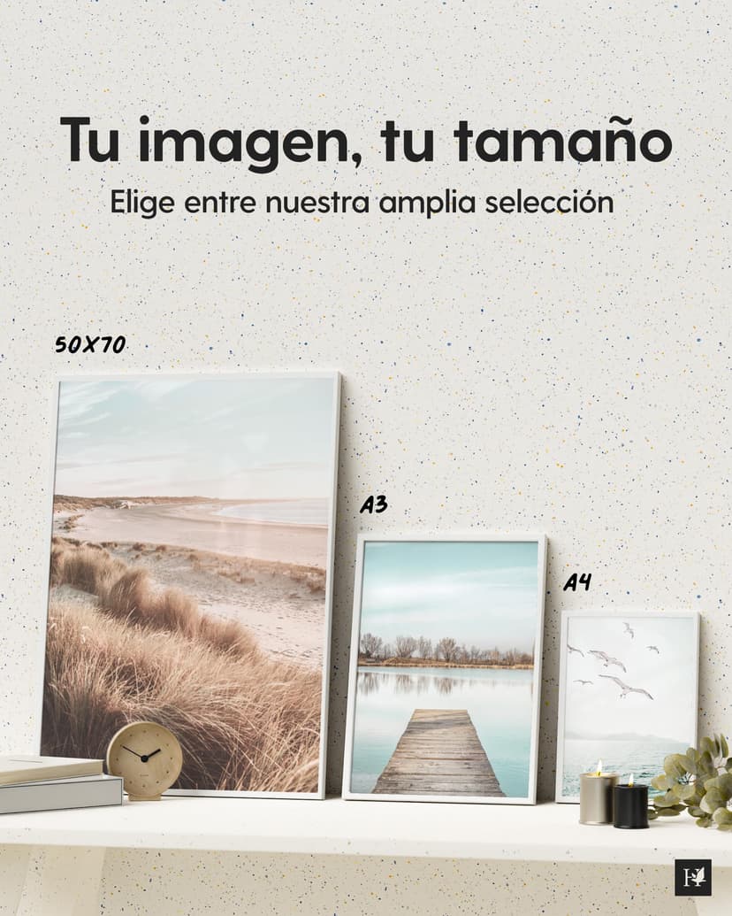 Heimlich double pack (2 pcs.) Picture Frames Wood - with Shatterproof Acryl Glass - DIN A3 (29,7x42cm), White - 7