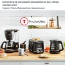 Tefal Includeo TT533811 Tostadora, 2 compartimentos, pinzas magnéticas, Tostador botones grandes, 7 niveles de tostado, bandeja recogemigas extraíble, palanca de extracción - 9