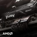 Kingston FURY Beast 16GB (2x8GB) 3600MHz DDR4 CL17 Desktop Memory Kit with 2 KF436C17BBK2/16 - 6