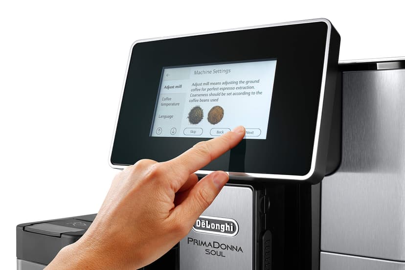 De'Longhi Primadonna Soul, Fully Automatic Bean to Cup, Espresso an Cappuccino Coffee Maker, ECAM610.75.mb, 2.2 liters, Black and Silver - 3