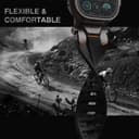 ULTIMAL Compatible with Apple Watch Ultra 2 Strap 49 mm, Compatible Apple Watch Straps Men, Sports Strap Watch Robust Premium - Metal (Black + Black) - 3