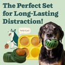 WOOF Pupsicle and Treat Tray - Long-Lasting Fillable Treat Toy and Silicone Molds for Dogs - Reusable, Dishwasher Safe - For Large Dogs 25-75 lbs - 2