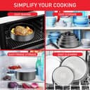 Tefal Ingenio Daily Chef On 20 Piece Set, Pots & Pans Set, Stackable, Easy Cleaning, Non-Stick Coating, Removable Handle, Heat Indicator, All hobs Compatible Including Induction, L7619402 - 6