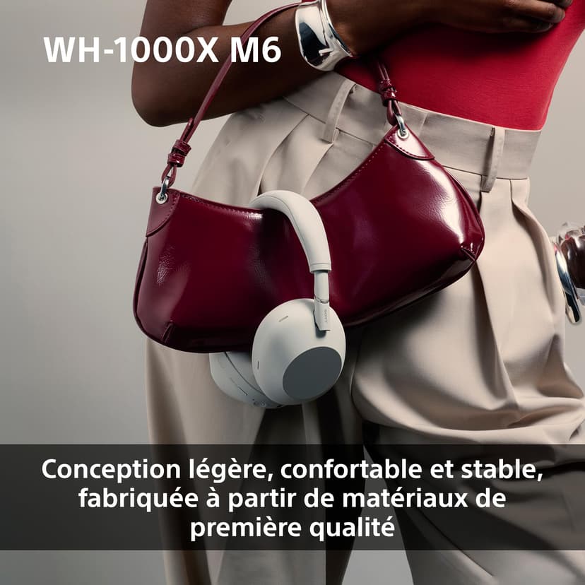 Sony WH-1000XM6 Casque sans-Fil Bluetooth à réduction de Bruit Noir, Son Hi-Res Unique, Confortable, Conception Pliable, Etui résistant, 30h Autonomie, iOS & Android - Bleu Nuit - 6