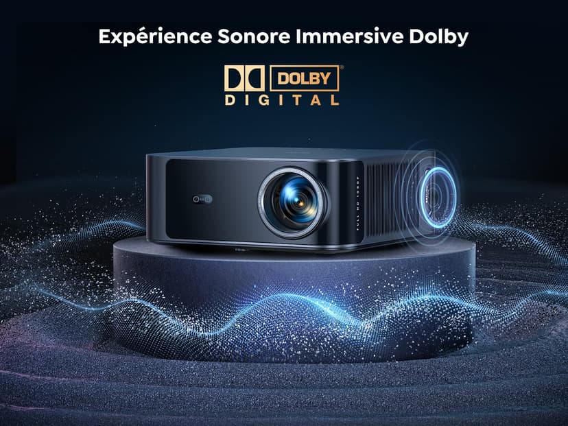 【1500 ANSI/Compatible Netflix】Vidéoprojecteur 4K Dolby 36W, AI Auto Focus/Keystone TOPTRO Projecteur Video WiFi6 Bluetooth FHD 1080P, 2*18W Haut-Parleurs Rétroprojecteur 4K Home Cinéma Extérieur/PS5 - 6
