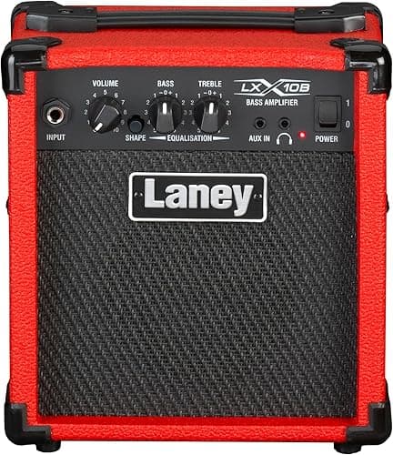 Laney LX10B LX Series - Bass Guitar Amp - 10 Watt - Red, LX10B-RED