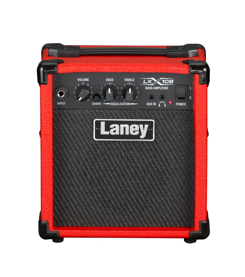 Laney LX10B LX Series - Bass Guitar Amp - 10 Watt - Red, LX10B-RED - 1