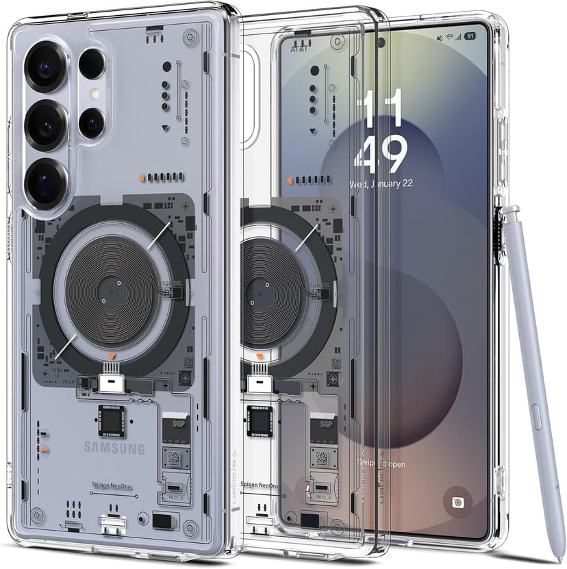 Spigen Ultra Hybrid MagFit Case for Samsung Galaxy S25 Ultra, Compatible with MagSafe Accessories - Neo One - 1