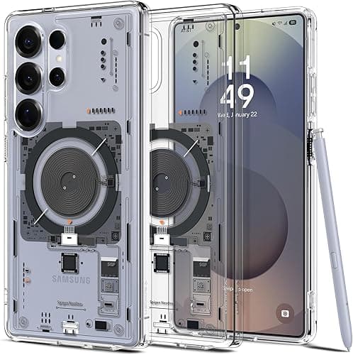 Spigen Ultra Hybrid MagFit Case for Samsung Galaxy S25 Ultra, Compatible with MagSafe Accessories - Neo One