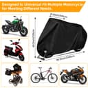 Motorcycle Tarpaulin XXL 245x105x125cm - 2