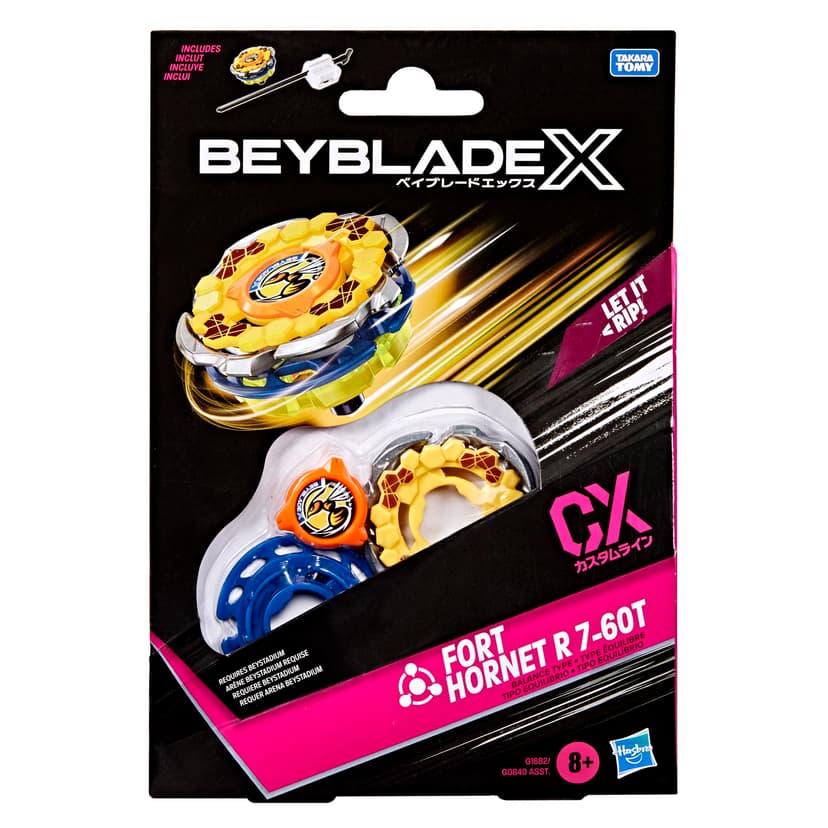 Beyblade X Fort Hornet R 7-60T CX Starter Pack Top and Launcher - 3