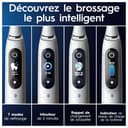 Oral-B iO10 White Electric Toothbrush, 3 Brushes, 1 Travel Case Charger, 1 White Pouch, 1 Brush Holder - 8