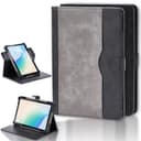 Coque Compatible pour Danew Dslide 115 10.1-Pouces Tablette Coque Etui Case Rotation à 360 degrés Angles de Vue Multiples Socle en Cuir PU Folio Cover Noir - 1