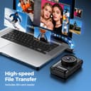 4K Digital Camera for Photography Vlogging: 64MP Compact Cameras with Flip Screen & Anti-Shake - Gift for Beginners Teens Adults - Mini Video Cam 16X Zoom Travel for Boys Girls - 7