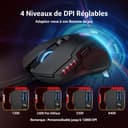 acer Wired Gaming Mouse, 12800 DPI Mouse Gaming RGB, 1000Hz Polling Rate, 8 Programmable Button, 12 Backlights, High Precision, Rapid Fire, Ergonomic Computer Mouse with Driver for Laptop, PC, Mac - 3