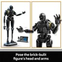 LEGO Star Wars 75434 K-2SO Security Droid Figure - Posable Play & Display Building Toy - Collectible Model Kit incl. an Information Plaque - Gift for Boys, Girls & Adult Andor Fans - 4