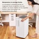 Bosch Cool 4000 Portable AC - 3 en 1 Climatiseur, Déshumidificateur, Ventilateur - 2,6 kW pour les pièces jusqu'à 35m² - Avec Mode Auto, Mode Silencieux et Mode Veille (48 db (A)) [Classe A+] - 6