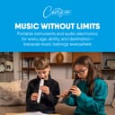 Carry-on Digital Wind Instrument - 10 Instrument Voices, Built-In Speaker, USB Rechargeable Battery, Headphones Output, Midi Over Bluetooth, Digital Recorder - Black - 7