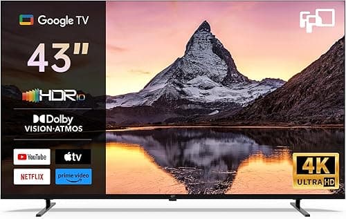 FPD Smart TV 43 Pouces, (108cm) 4K UHD Télévision avec Do…