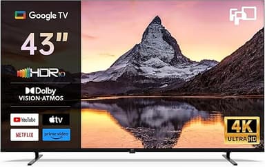 FPD Smart TV 43 Pouces, (108cm) 4K UHD Télévision avec Do…