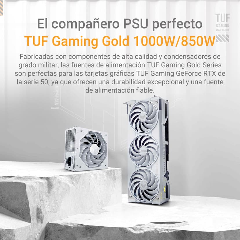 ASUS TUF Gaming GeForce RTX 5070 Ti 16GB GDDR7 White OC Edition Gaming Graphics Card (PCIe 5.0, HDMI/DP 2.1, 3.125 slot, military grade components, protective PCB coating, axial tech fans) - 6