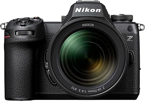 Nikon Hybride Z6III + Z 24-70mm f/4 S Kit, Plein Format 24,5 MP, vidéo 6K, jusqu'à 120 i/s, écran Tactile et orientable