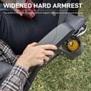 EVER ADVANCED Luxury Camping Chairs for Adults Heavy Duty Loadable 150kg High Back Oversized Folding Garden Chair Padded 6cm Comfy with Cup Holder Side Pocket Dining Chairs 4-Position Recliner - 8