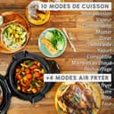 Moulinex Cookeo Wi-Fi with Extra Crisp, Multicooker, 14 Cooking Modes, Pressure Cooking, Air Fryer, Easy Step-by-Step Recipes, CE96X8F0 - 5