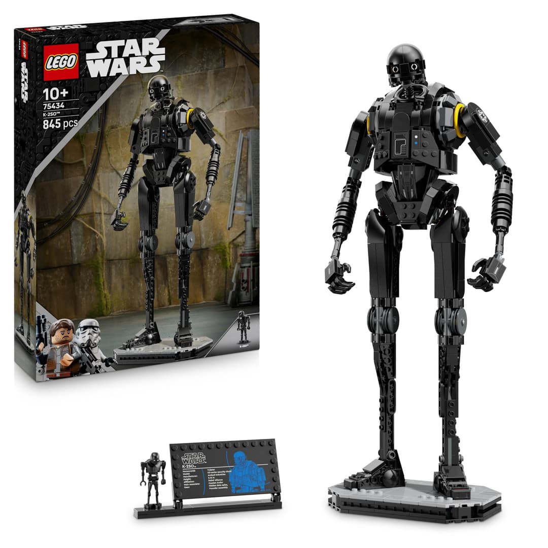 LEGO Star Wars 75434 K-2SO Security Droid Figure - Posable Play & Display Building Toy - Collectible Model Kit incl. an Information Plaque - Gift for Boys, Girls & Adult Andor Fans