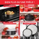 Tefal Ingenio Batterie de cuisine 10 pièces, Poêles, Casseroles, Couvercles, Poignée, Non induction, Revêtement antiadhésif, Empilable, Compatible lave-vaisselle, Fabriqué en France, Easy On L1599902 - 7