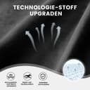 GTPLAYER Gaming Chair, Ergonomic Gaming Chair, Desk Chair with Fabric Surface, Spring Seat Cushion, Connecting Armrests and Footrest, Dark Black - 8