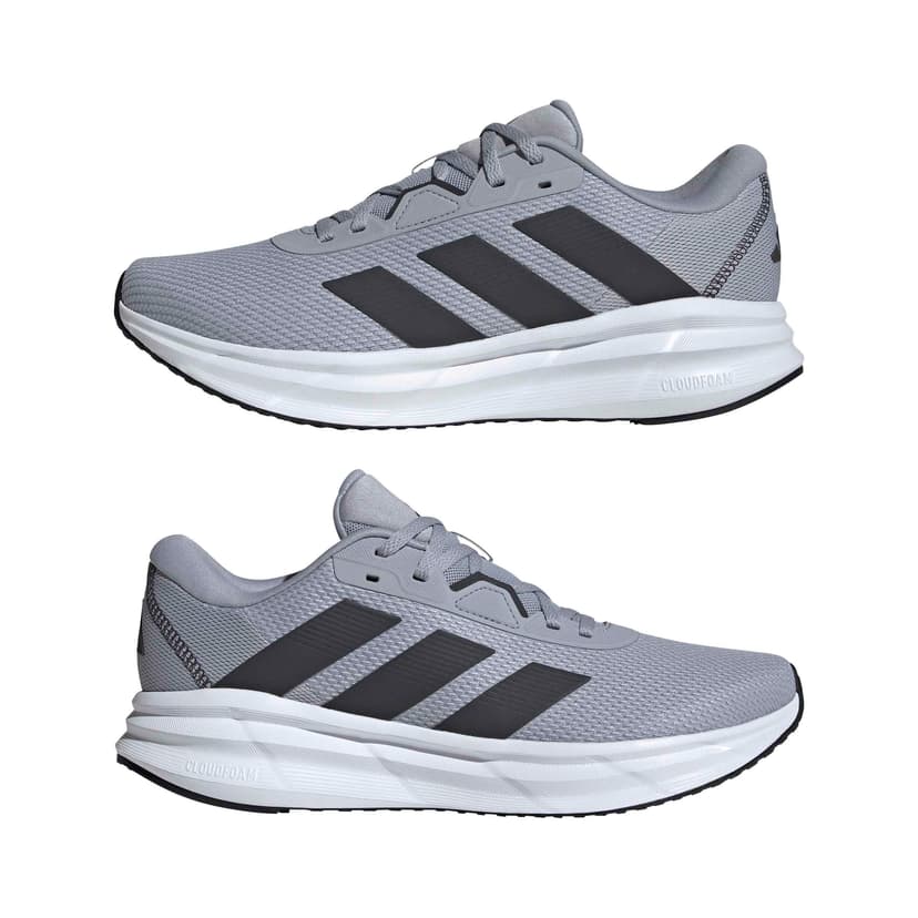 adidas Men's Galaxy 7 Running Shoes, Halo Silver/Carbon/Core Black, 9.5 UK - 7